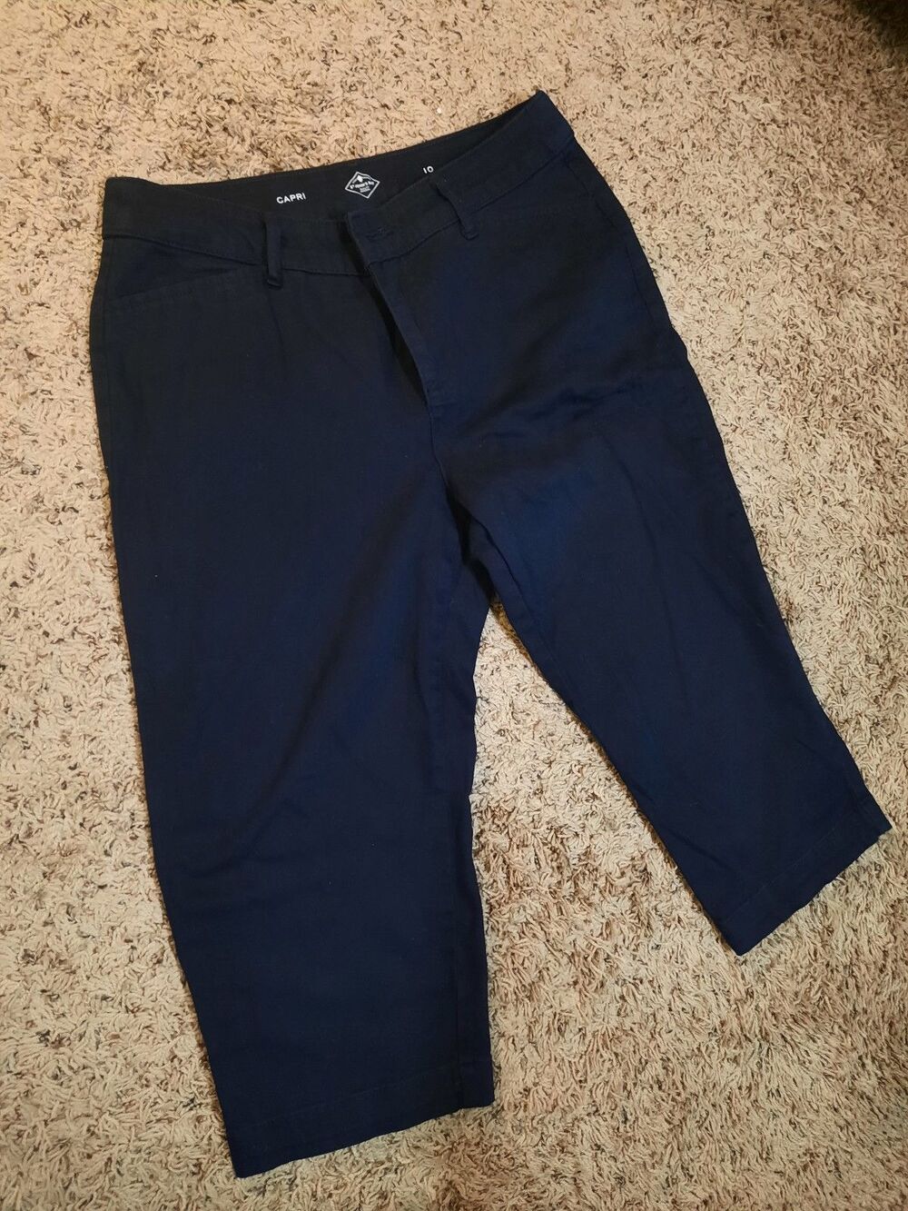 Capri Women's Black  Cropped Pants Size 10